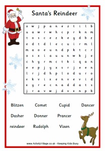 christmas wordsearches CWmI